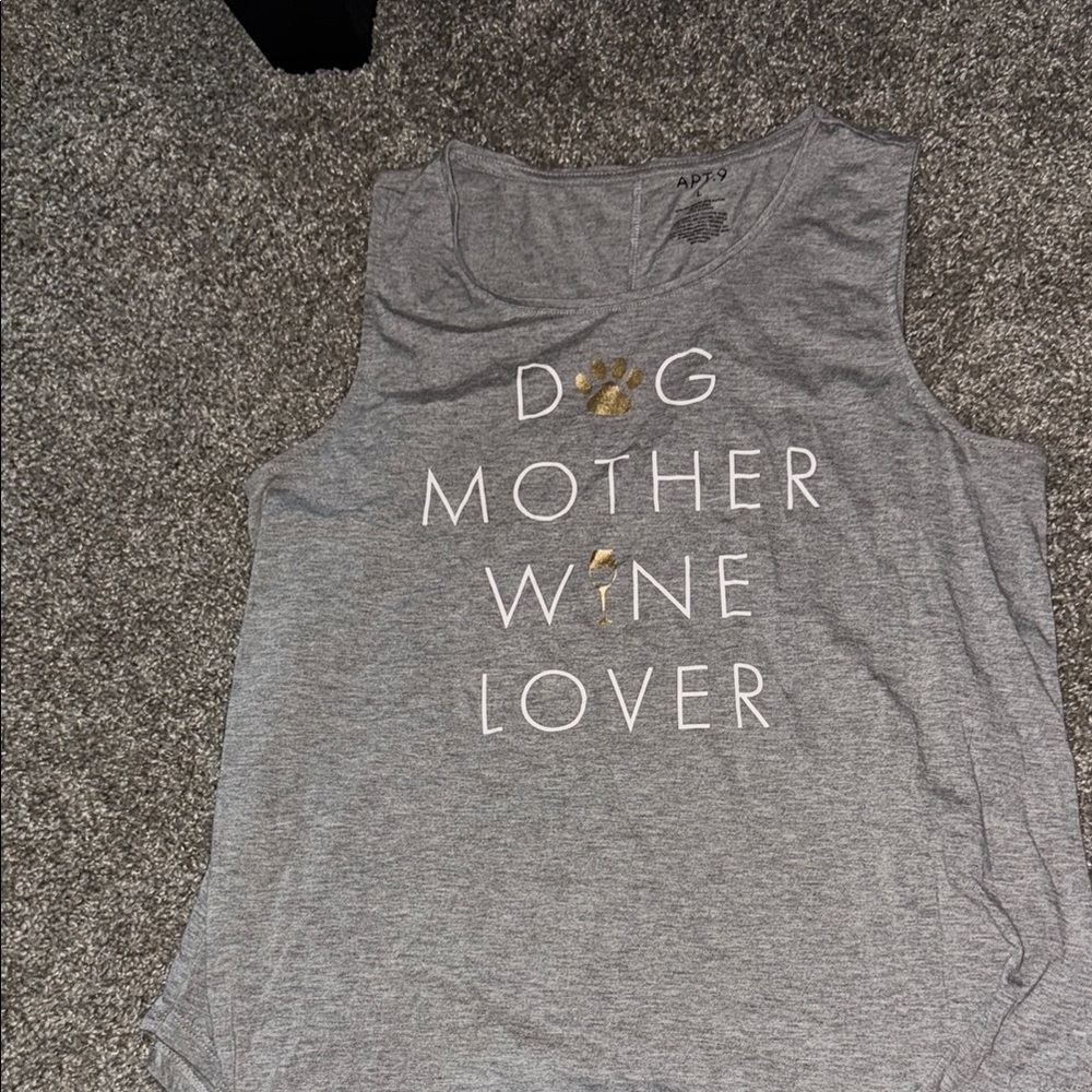 Dog Mother Wine Lover Tank Top